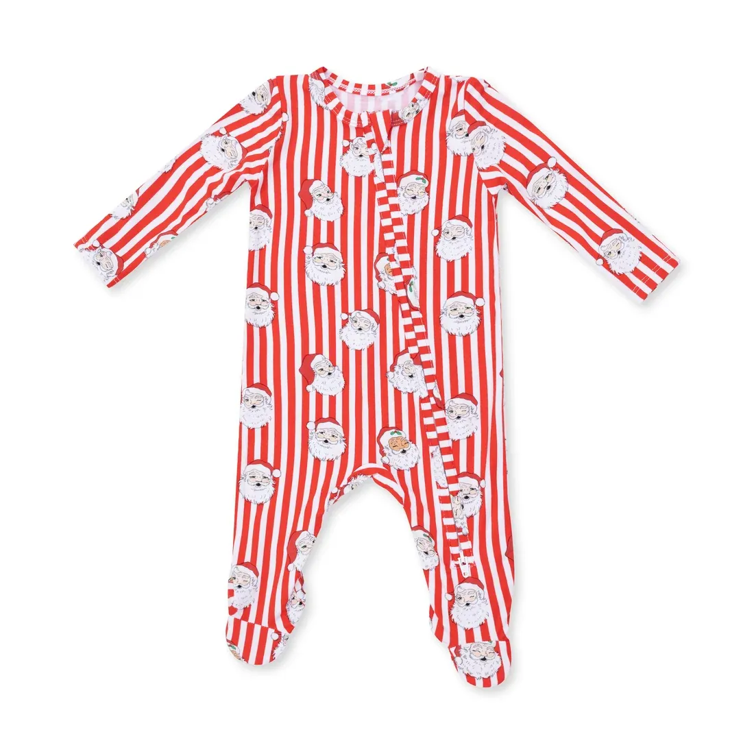 Santa Stripe Footie
