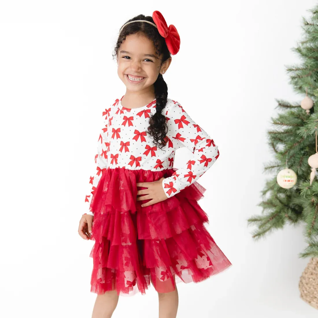 FestiveBows Dress w/Shorts