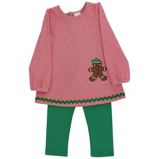 GirlsGingerbreadPantSet