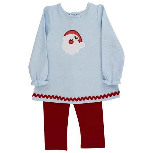 GirlsSantaPantSet