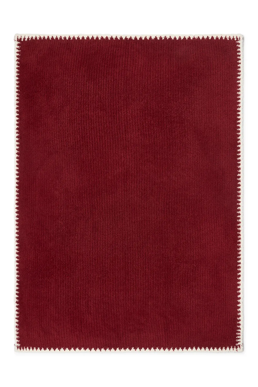 Crimson Rib Stroller Blanket