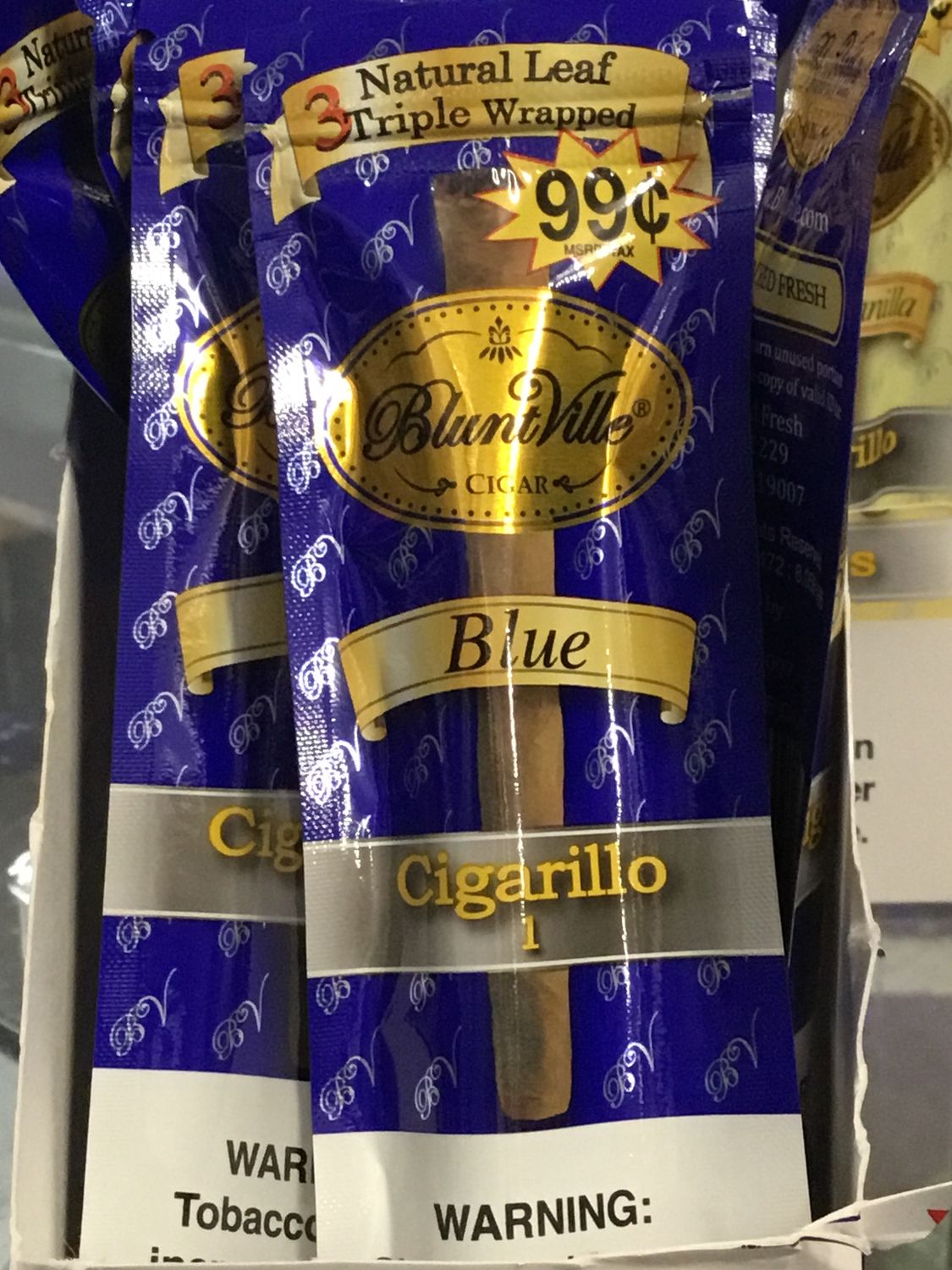 Bluntville Triple Wrap Cigar, Variation Name: Blue
