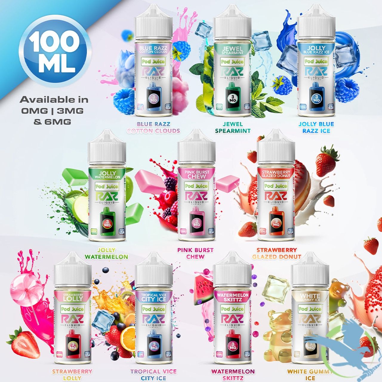 Raz Eliquid Series Salt Nicotine 35mg/55mg