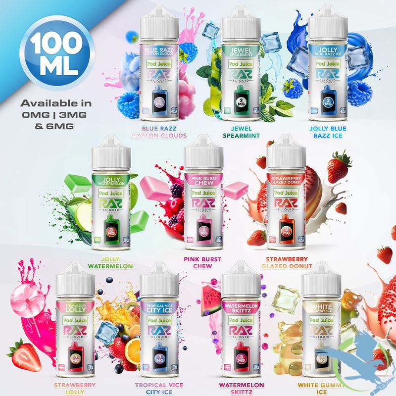 Raz Eliquid Series Salt Nicotine 35mg/55mg
