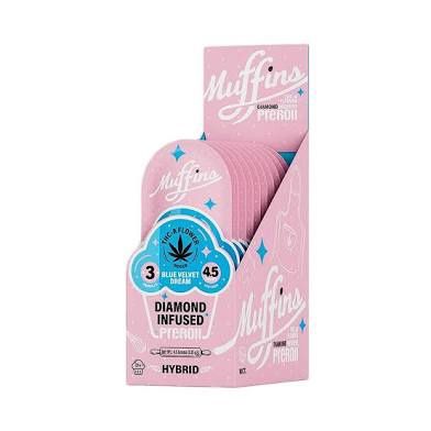 Muffins 1.5 Gram THC-P Diamond Infused Prerolls 3ct