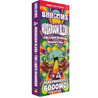 Shroomz 6000mg blend THC Liquid Diamonds chocolate