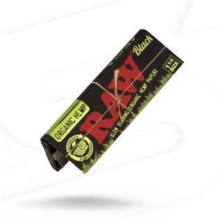 RAW black organic hemp king size slim