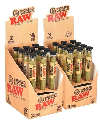RAW Pressed Bud Wrap Cones