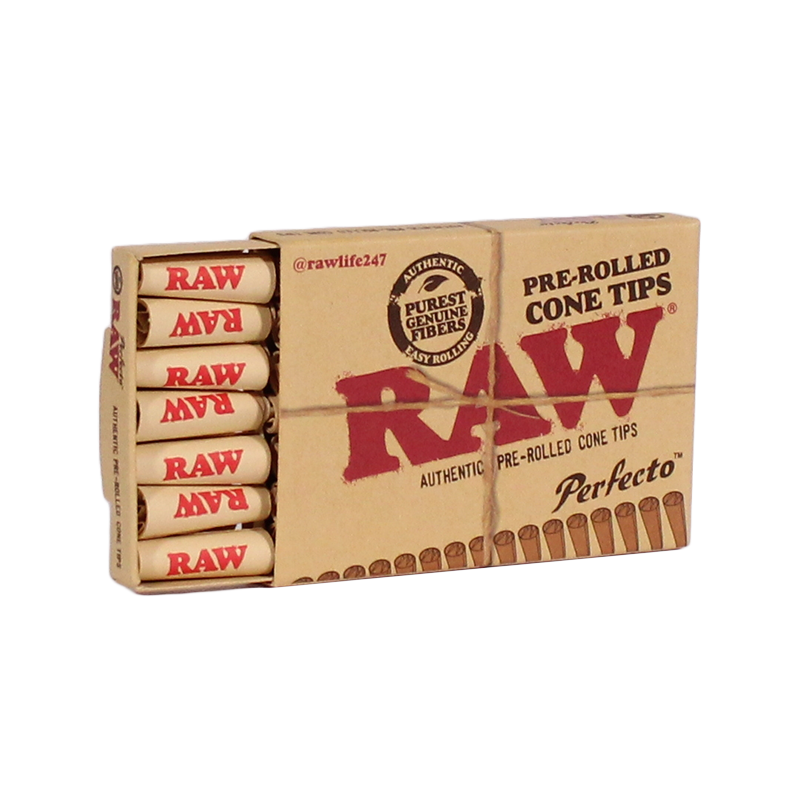 RAW Pre-Rolled Cone Tips Perfecto