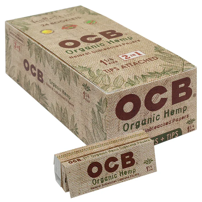 OCB 1 1/4 organic hemp papers OCB 1 1/4 organic hemp papers