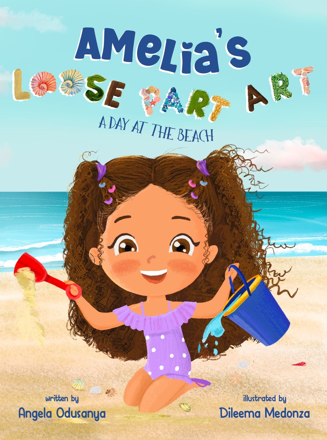 Hardcover (Case of 30)- Amelia's Loose Part Art: A Day at the Beach