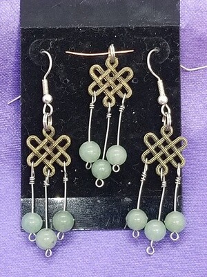 Celtic Knot Pendant & Earring Set