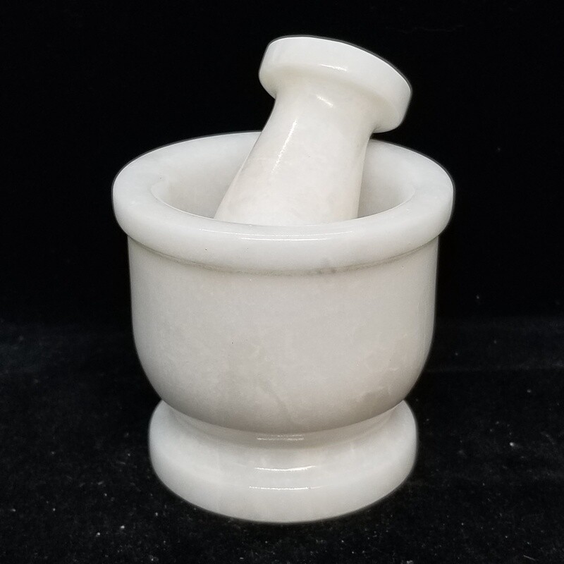 White Marble Mortar & Pestle