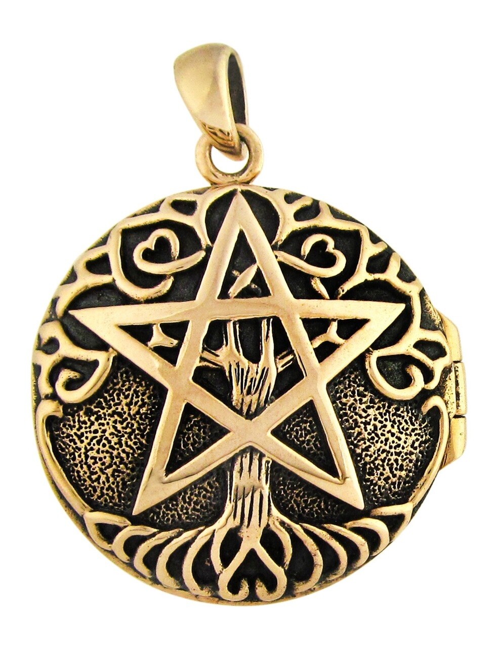 Tree Pentacle Aromatherapy Locket Pendant