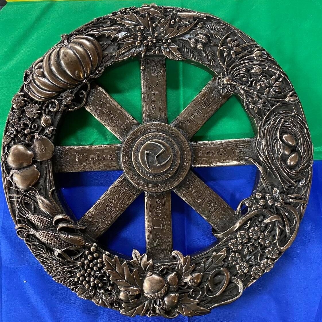 Wheel of the Year Plaque, Finish: Bronze