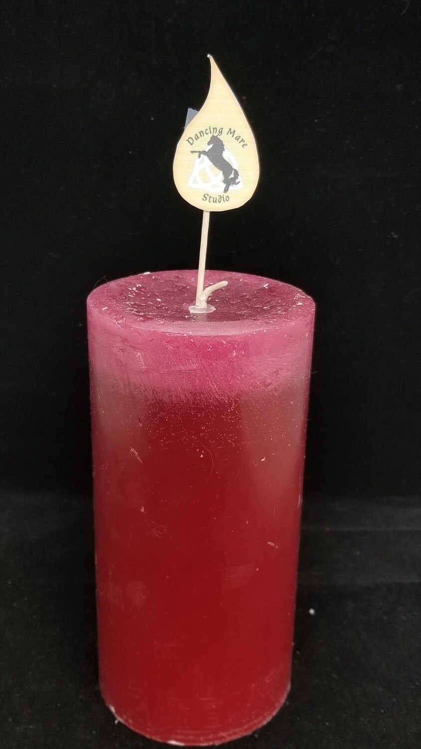 6" x 3" Pillar Candle, Color: Burgundy