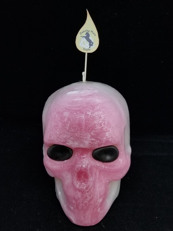 Large Skull Candle