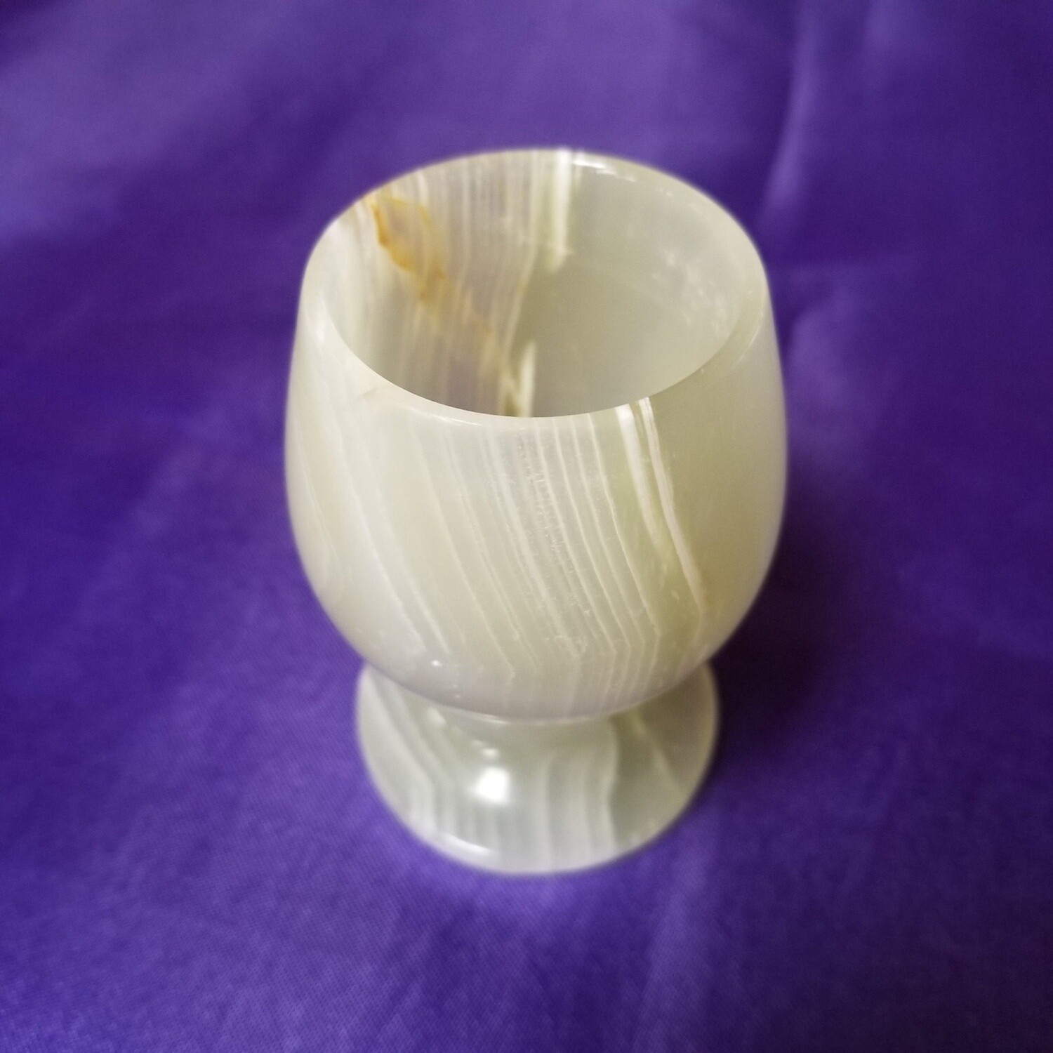 Green Onyx Sherry Glass