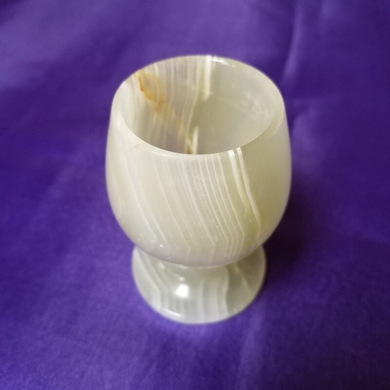 Green Onyx Sherry Glass