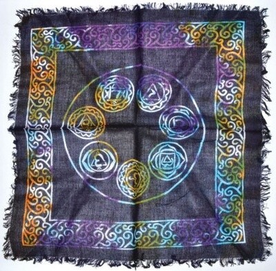 Seven Chakra Altar Cloth
