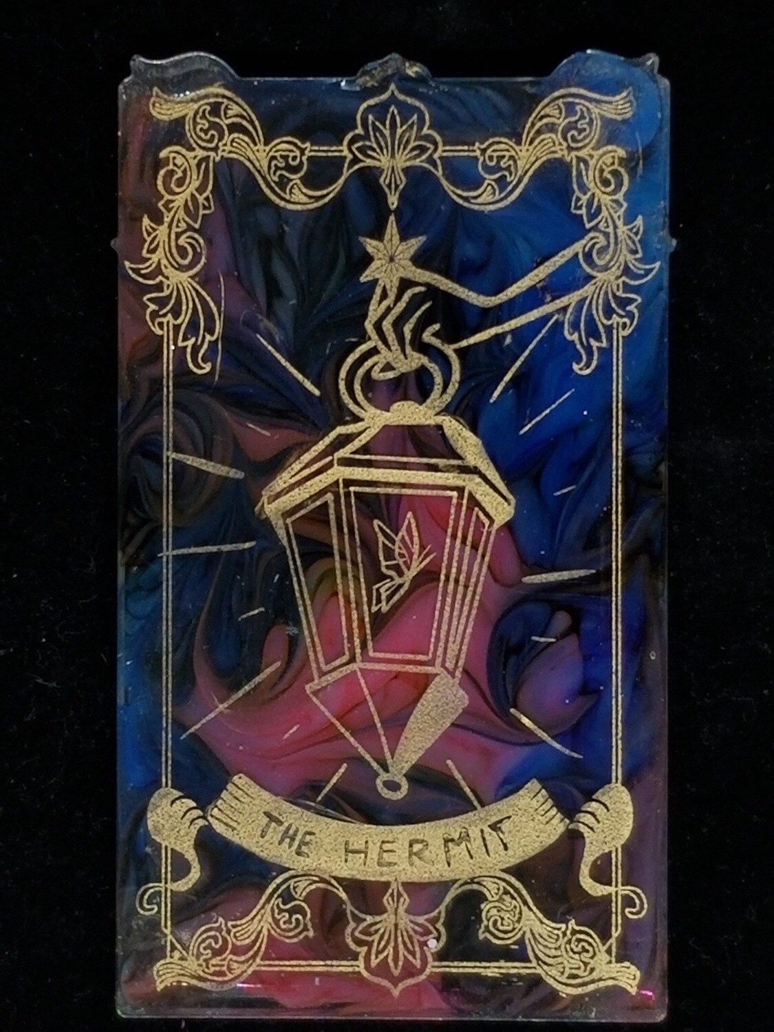 Resin Tarot Cards, Card: 09 The Hermit