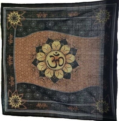 Om Lotus Altar Cloth