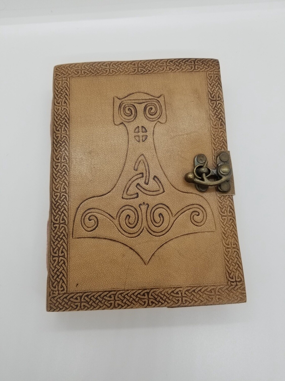 Mjolnir Leather Blank Book