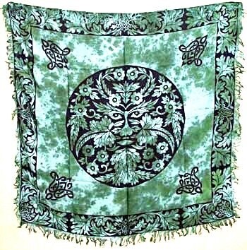 Green Man Altar Cloth