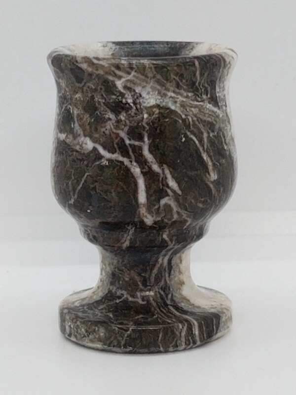 Black Zebra Jasper Sherry Glass