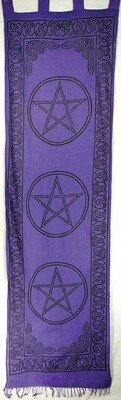 Purple Pentagram Curtains