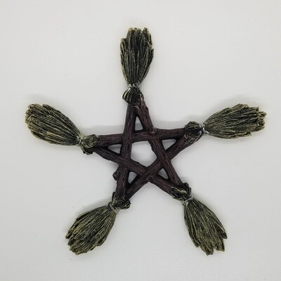 Besom Pentacle Plaque