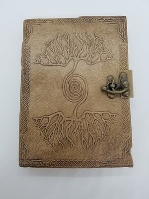 Double Tree Leather Blank Book