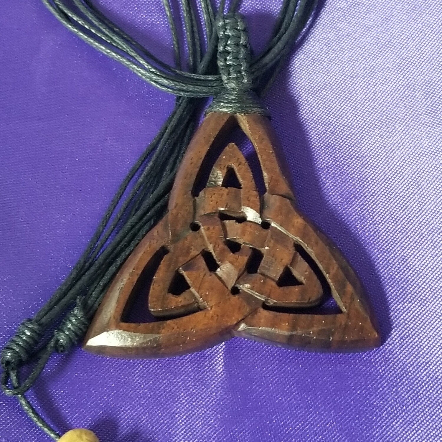Triquetra Wooden Necklace