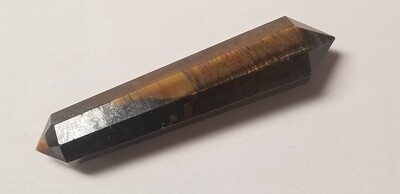 Tiger's Eye, gold - Double Point, Medium