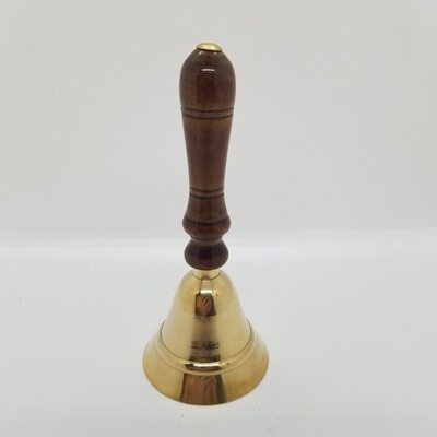 Brass Bell w/ Wood Handle (5.5