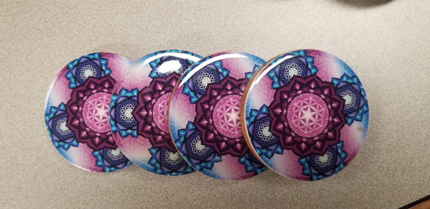 Flower of Life Coasters (Set of 4)