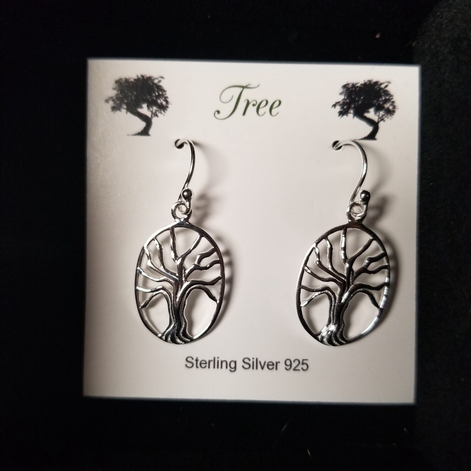 Oval Tree Earrings