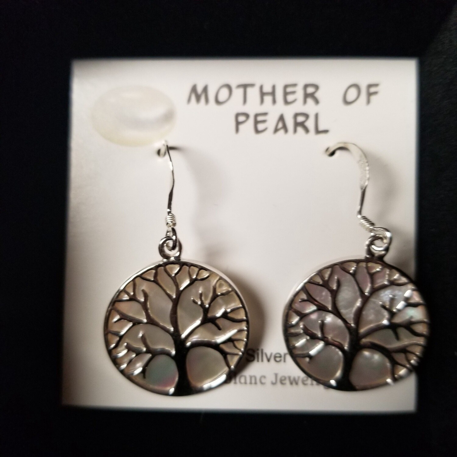 Mother of Pearl Tree of Life Earrings