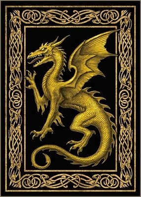 Golden Dragon Greeting Cards