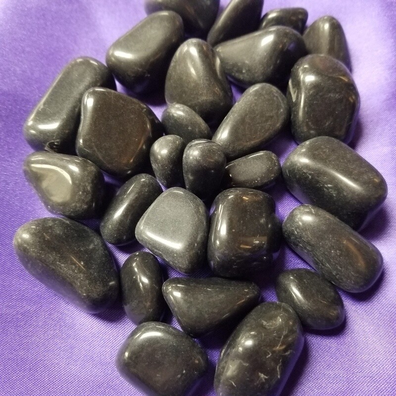 Tourmaline, black - Tumbled, Medium