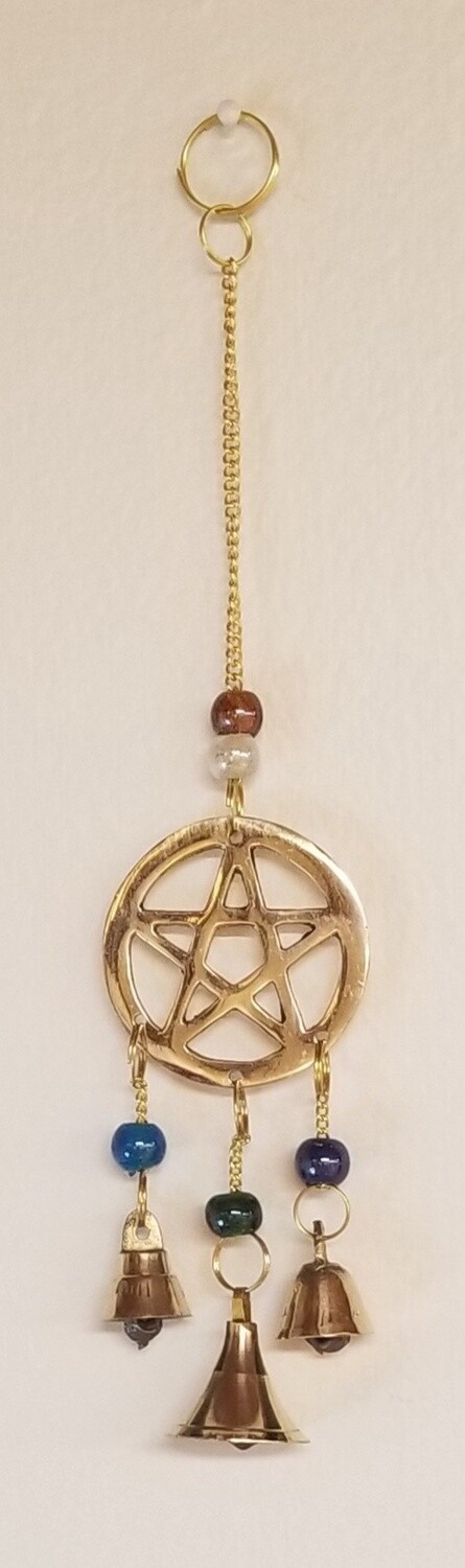 Pentacle Windchime w/ Beads