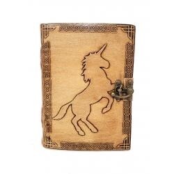 Unicorn Leather Blank Book