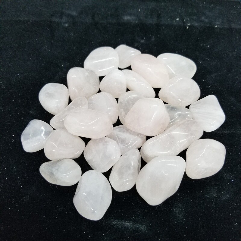 Rose quartz - Tumbled, Medium