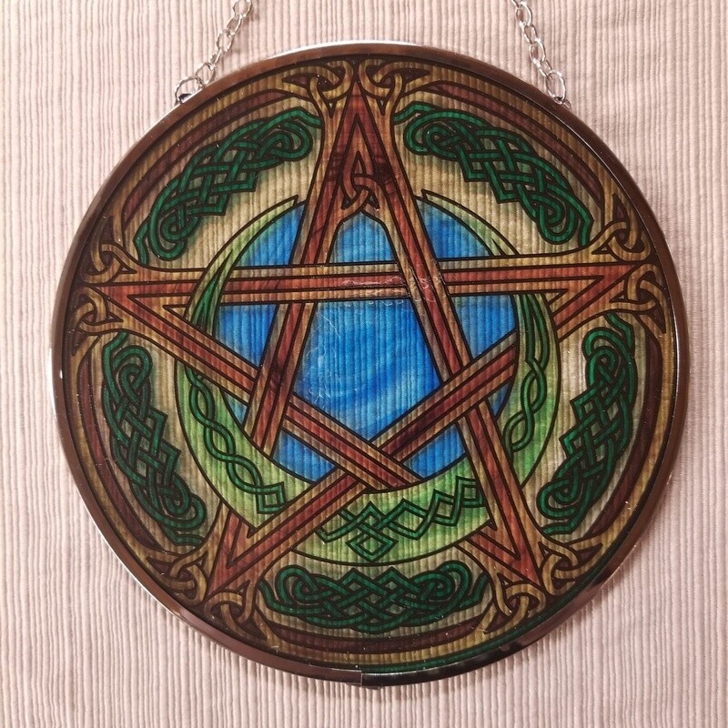 Celtic Pentacle Suncatcher