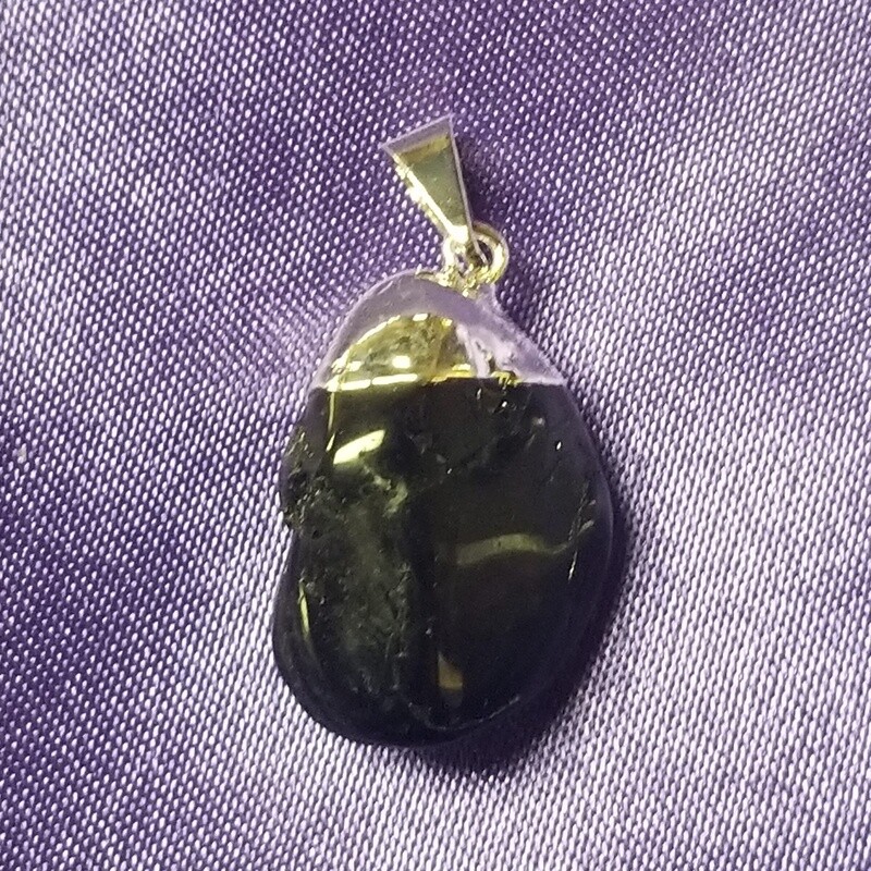 Tumbled Stone Pendants - Black Tourmaline