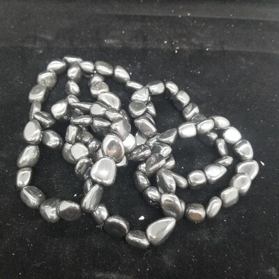 Crystal Bracelets - Hematite, Varied Crystal Bracelets - Hematite, Varied