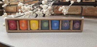 Ceramic Chime Candle Holder - Chakra Set (7)