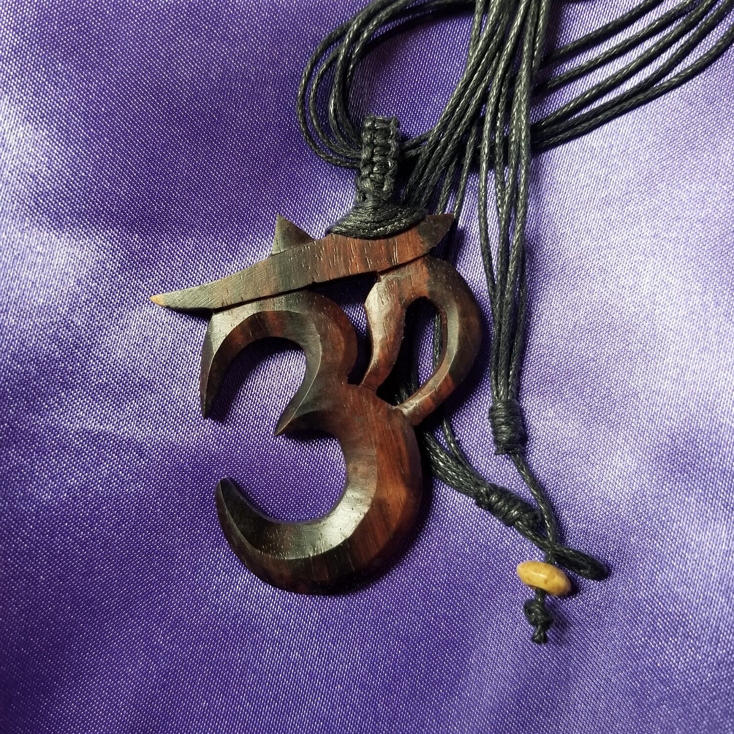 Om Wooden Necklace