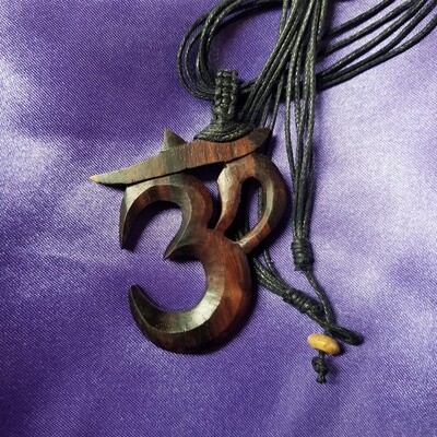 Om Wooden Necklace