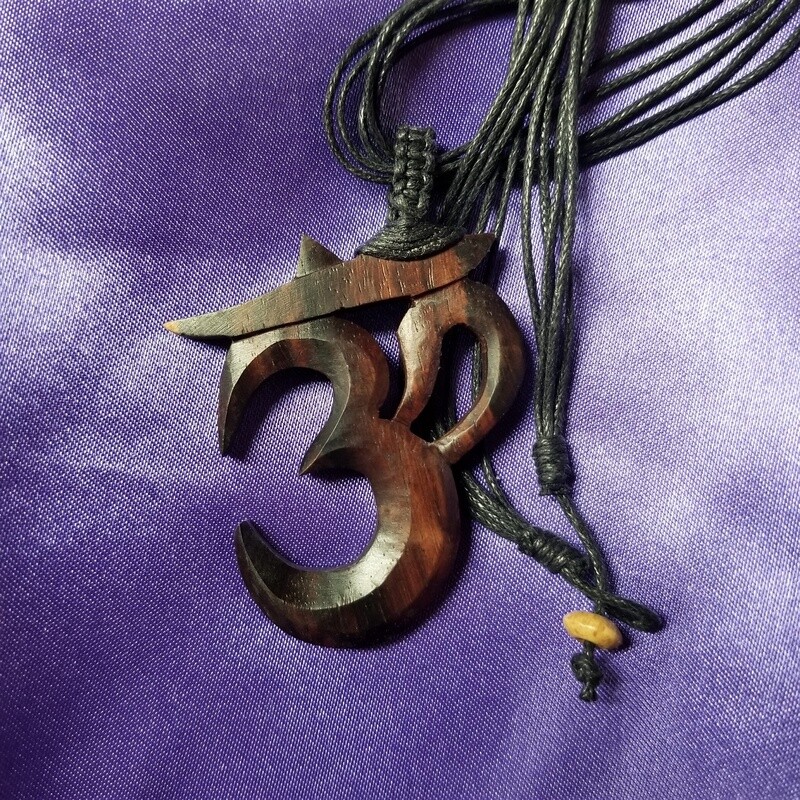 Om Wooden Necklace
